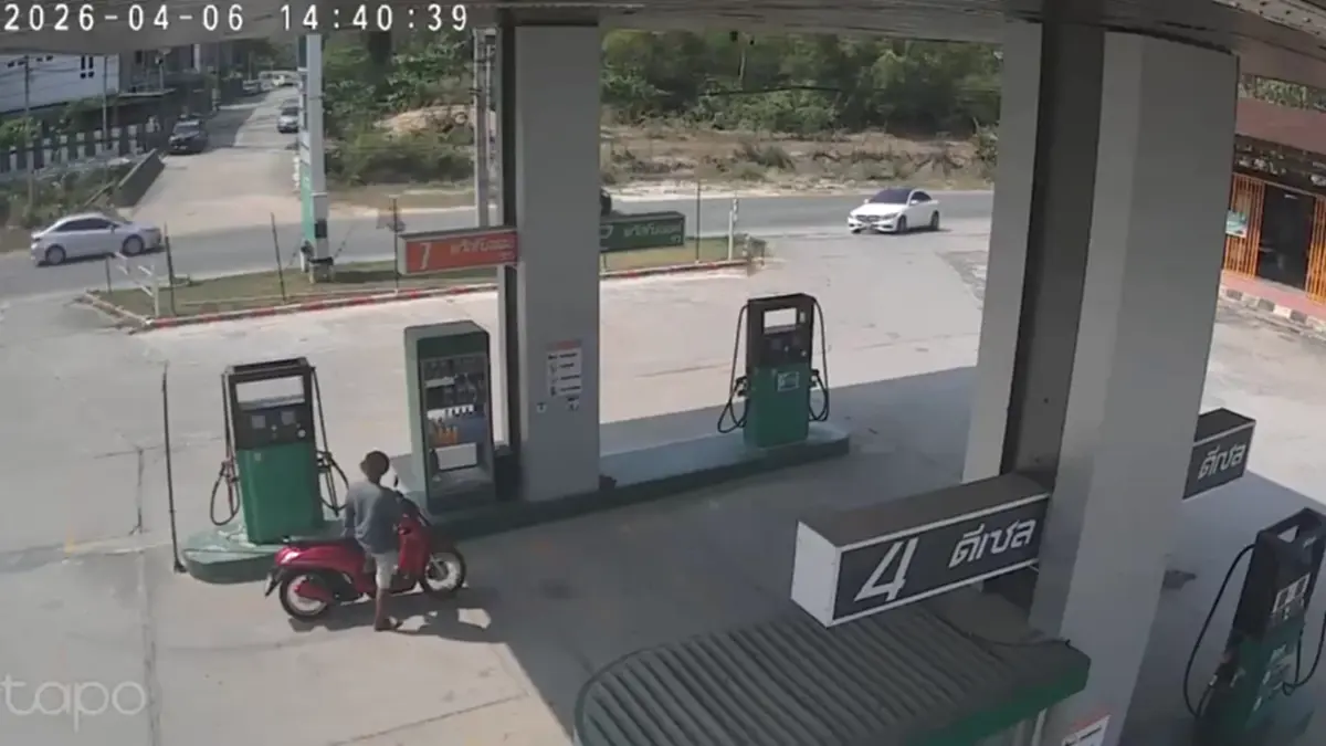 สาวขับเบนซ์หรูเติมน้ำมันแล้วชิ่ง! พนักงานวอนกลับมารับผิดชอบ