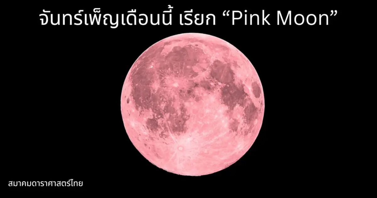 เตรียมชม "พิงก์มูน" คืนพรุ่งนี้! จันทร์เพ็ญเมษายน สวยสะกดตา!