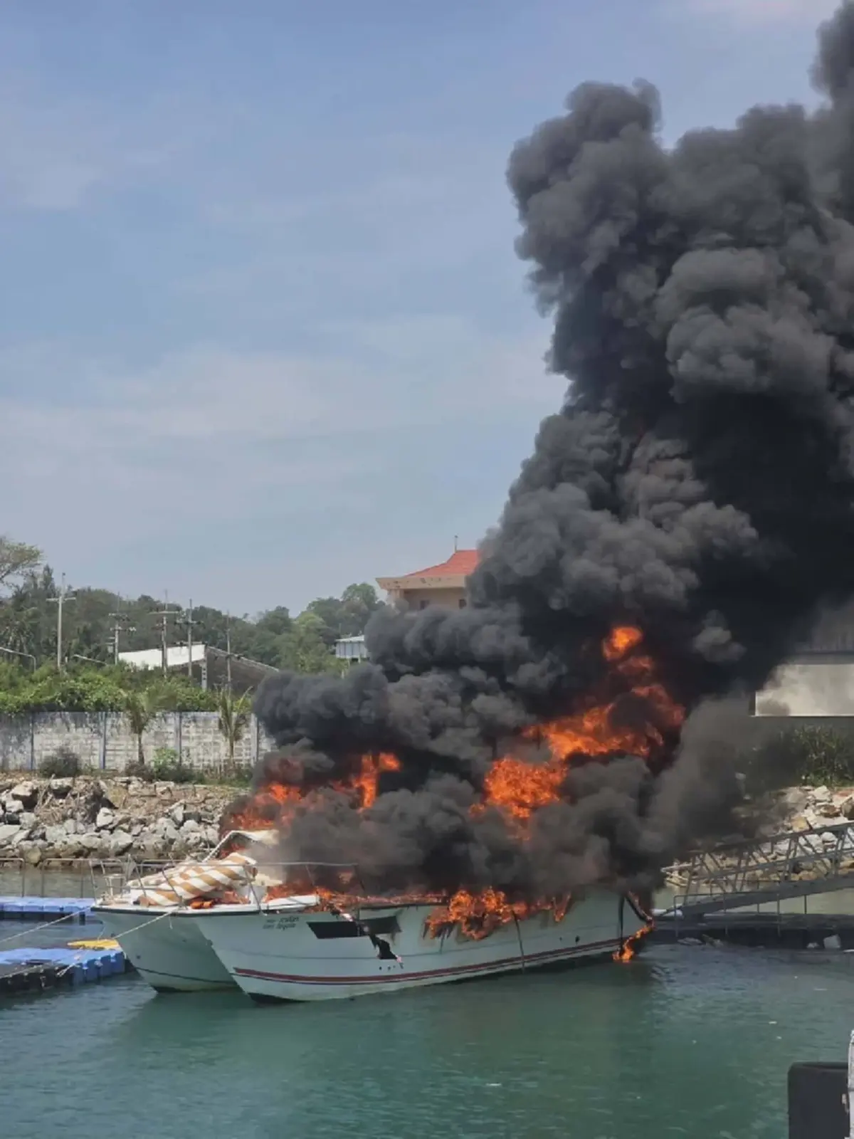 พบแล้วร่างผู้สูญหาย เหตุเรือสปีดโบ๊ทบึ้มไฟไหม้ที่ภูเก็ต