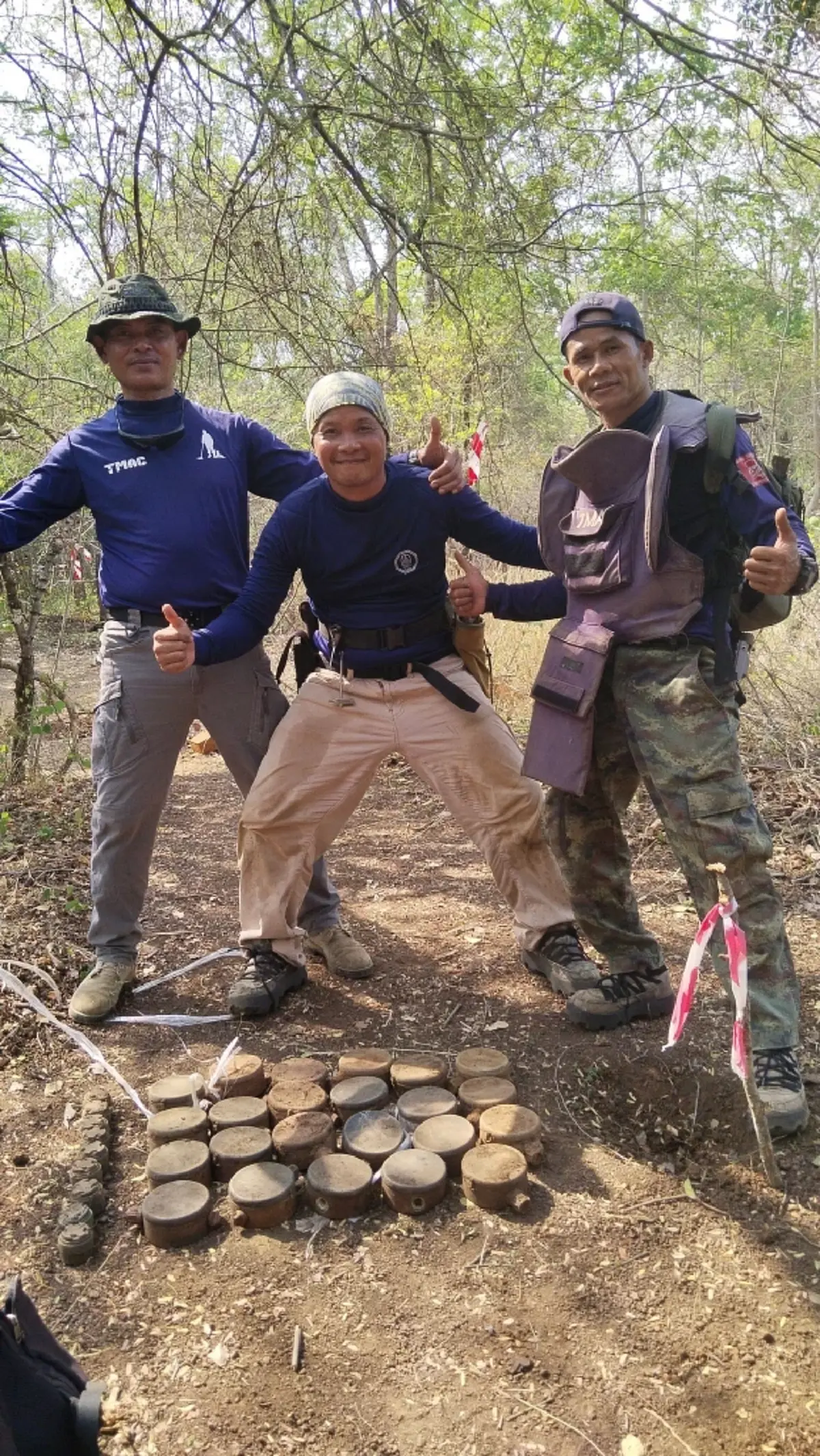 ภารกิจกู้ทุ่นระเบิดสระแก้ว วันเดียวเจอ 32 ทุ่น เคลียร์แล้ว 62%