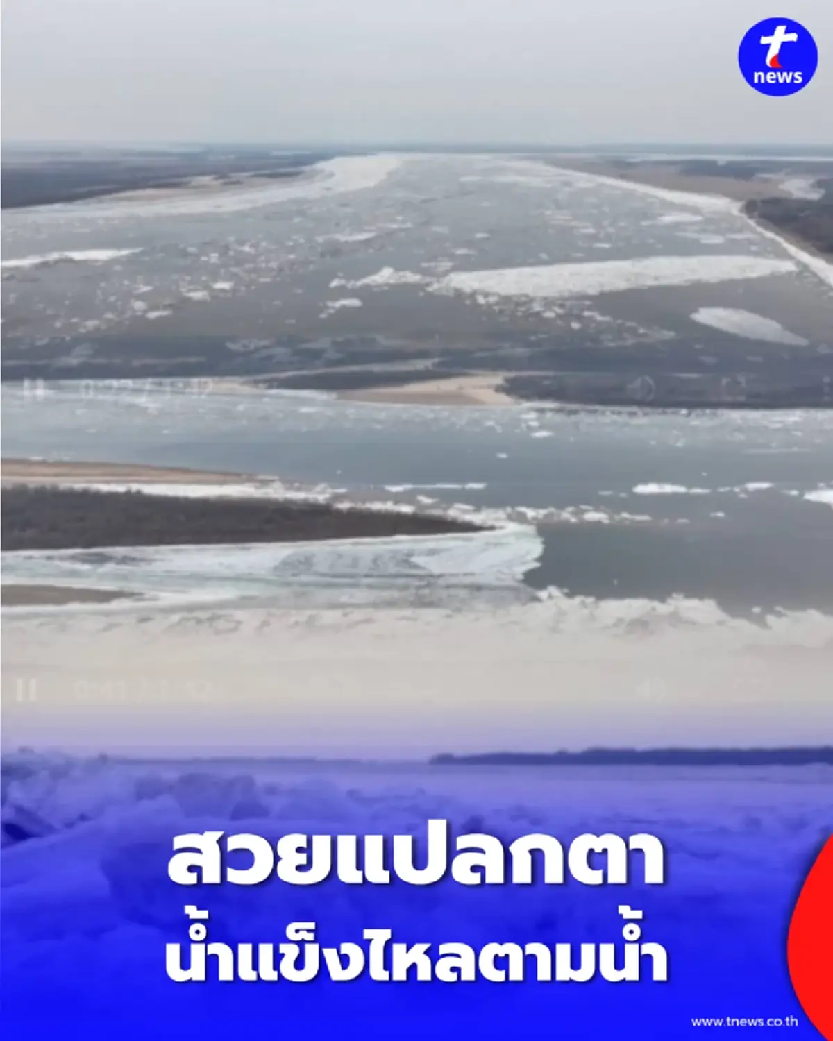 เฮยหลงเจียงเข้าช่วงน้ำแข็งไหล ปรากฏการณ์ธรรมชาติสุดทึ่ง