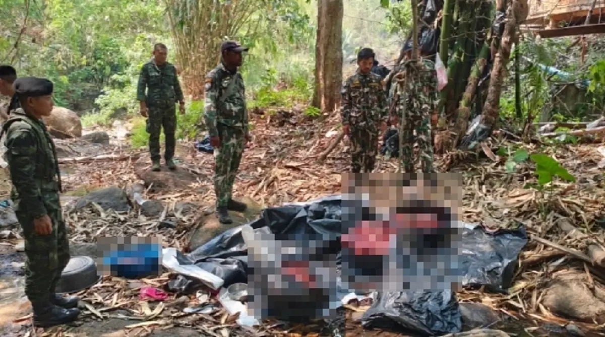 จับคาบ้าน ซากกวางป่า 106 กก. กลางทองผาภูมิ สาววัย 50 รับซื้อนายพราน