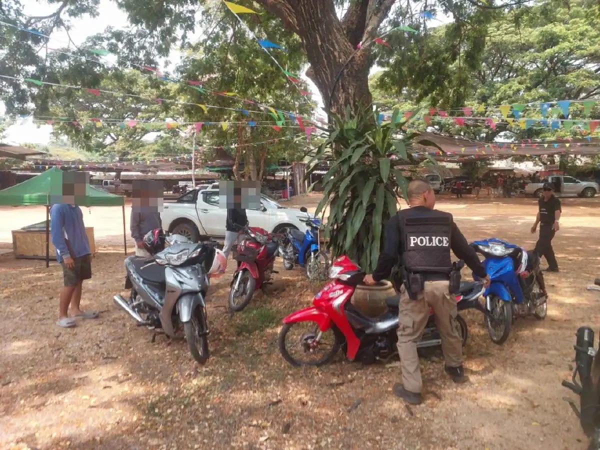 สกัดจับแก๊งเด็กแว้นป่วนเขื่อนลำปาว ยึดจยย.แต่งซิ่ง 38 คัน