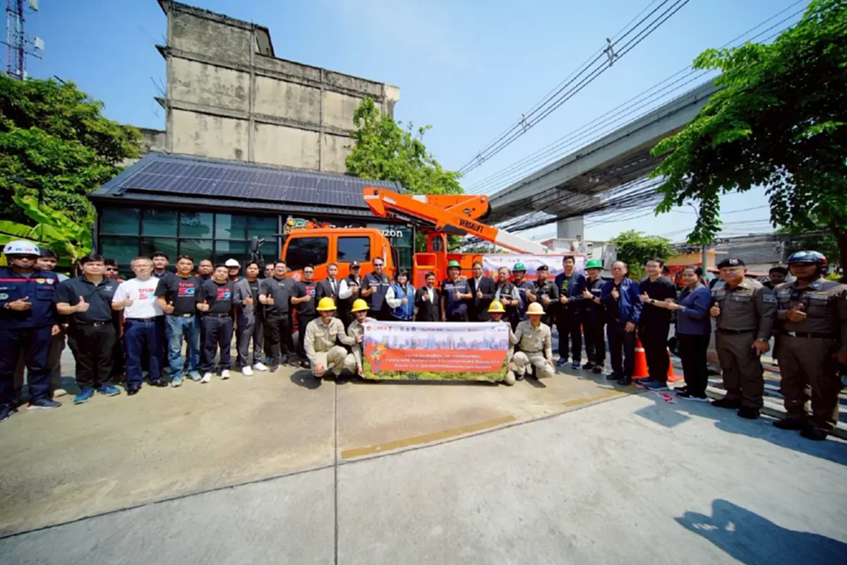 MEA ผนึกภาคีเครือข่าย เดินหน้ารื้อสายสื่อสารถนนลาดพร้าว ปูทางรองรับสายไฟฟ้าใต้ดิน