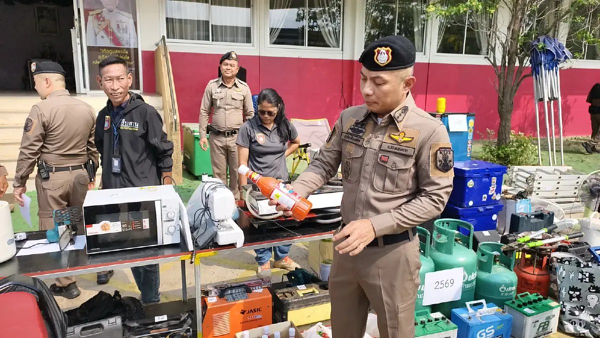 รวบจอมโจรลักทุกอย่างยันซอสพริก! ผงะโกดังของกลาง 80 รายการ