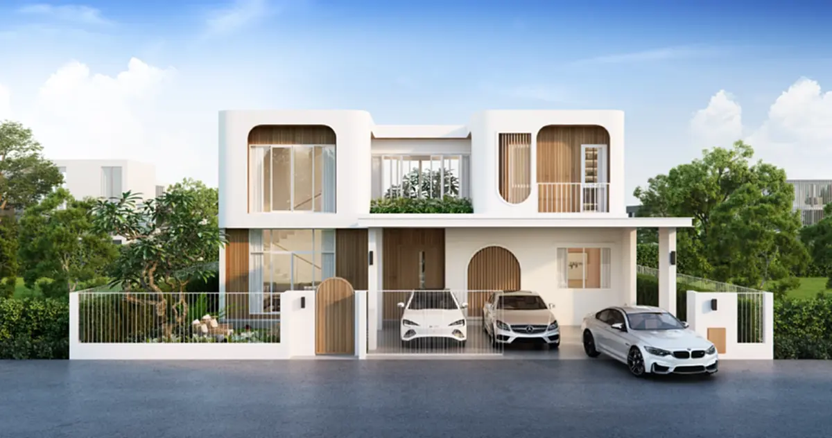 บ้าน 2 ชั้นสไตล์มินิมอล