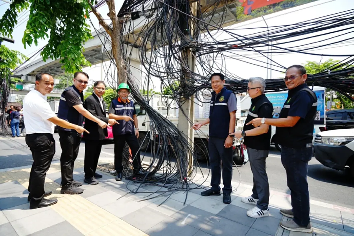 MEA ผนึกภาคีเครือข่าย เดินหน้ารื้อสายสื่อสารถนนลาดพร้าว ปูทางรองรับสายไฟฟ้าใต้ดิน