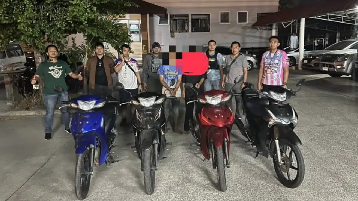 ทลายแก๊งลัก จยย.ข้ามชาติ ยึดของกลางเพียบ พบก่อเหตุทั่วประเทศ