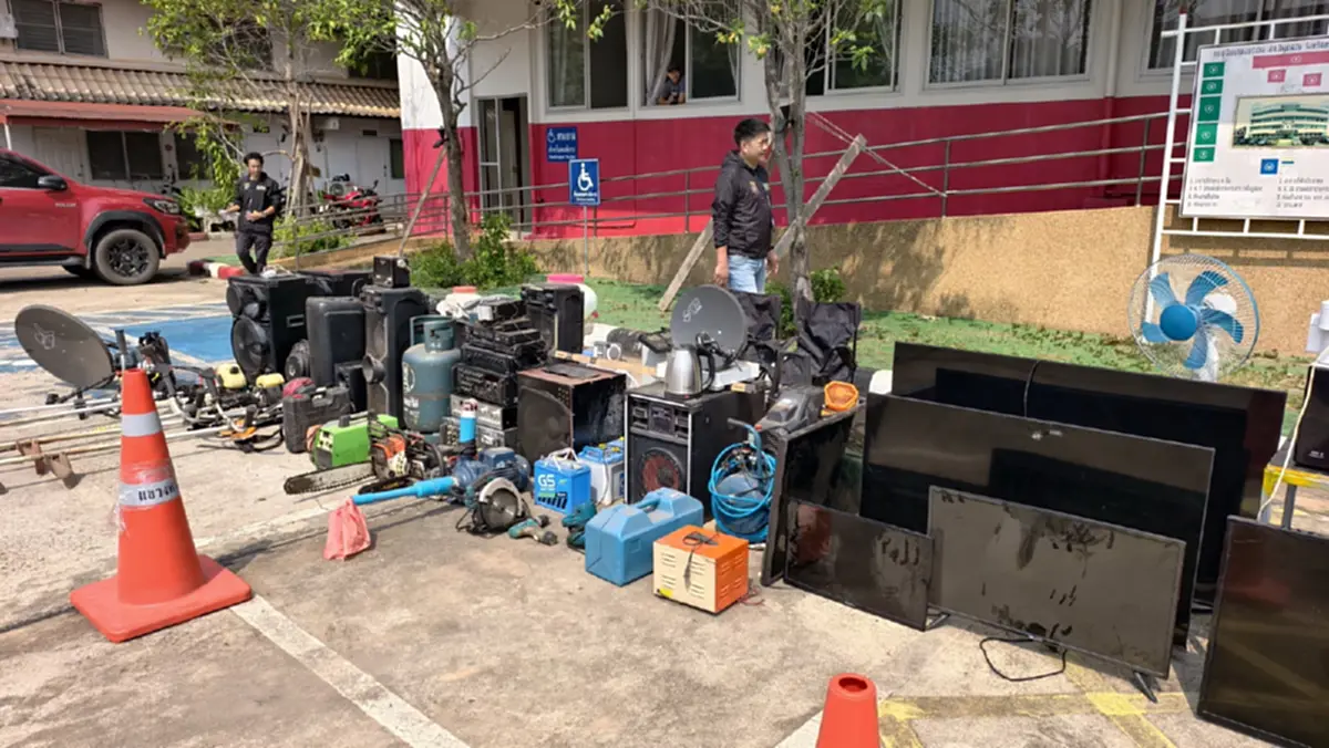 รวบจอมโจรลักทุกอย่างยันซอสพริก! ผงะโกดังของกลาง 80 รายการ