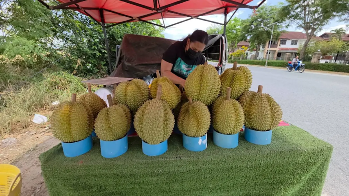 ทุเรียนร้อยเดียวทำพิษ! แม่ค้านั่งตบยุง ลูกค้าเมินรอเอฟออนไลน์