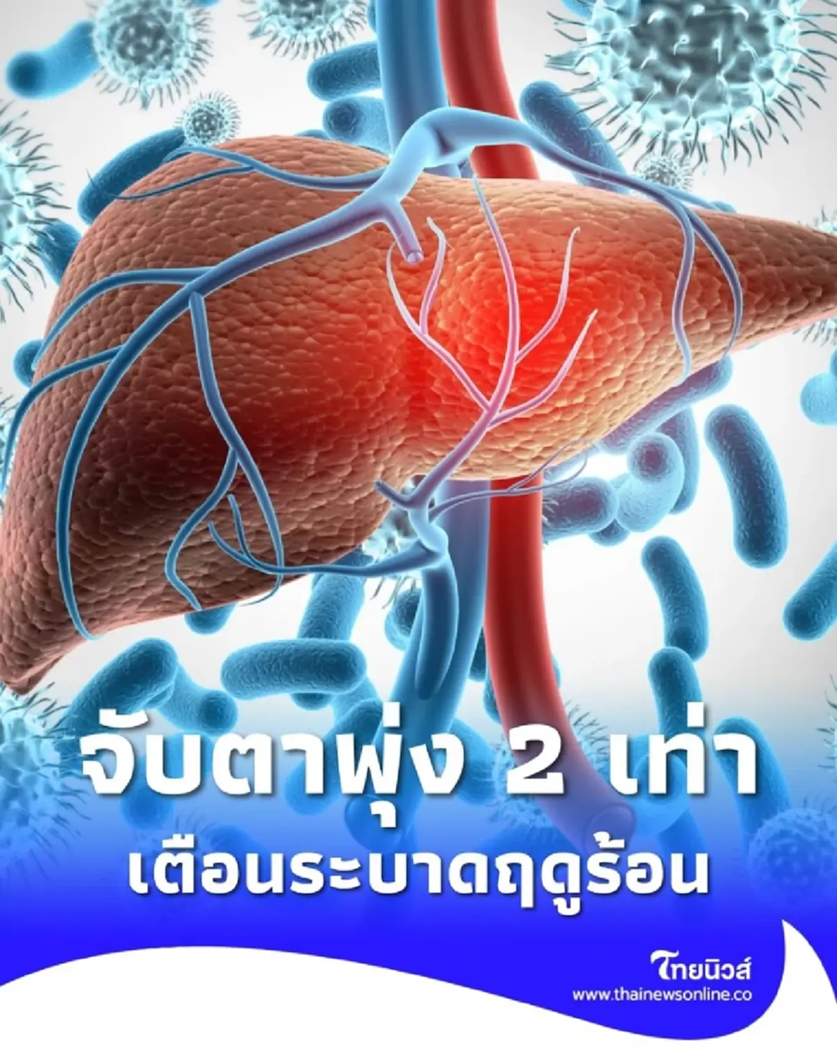 ระบาดฤดูร้อน! จับตา "ตับอักเสบเอ" พุ่ง 2 เท่า กรมควบคุมโรคเตือน!