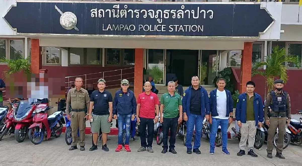 สกัดจับแก๊งเด็กแว้นป่วนเขื่อนลำปาว ยึดจยย.แต่งซิ่ง 38 คัน