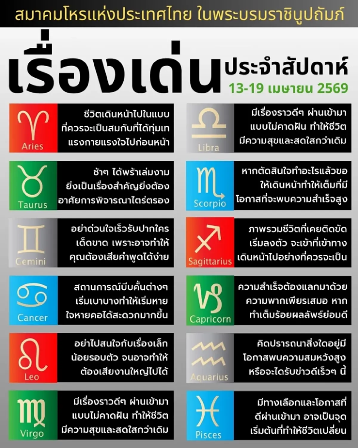พบ 1 ราศีดวงเด่น เตรียมพบเรื่องราวดีๆ ผ่านเข้ามาแบบไม่คาดฝัน