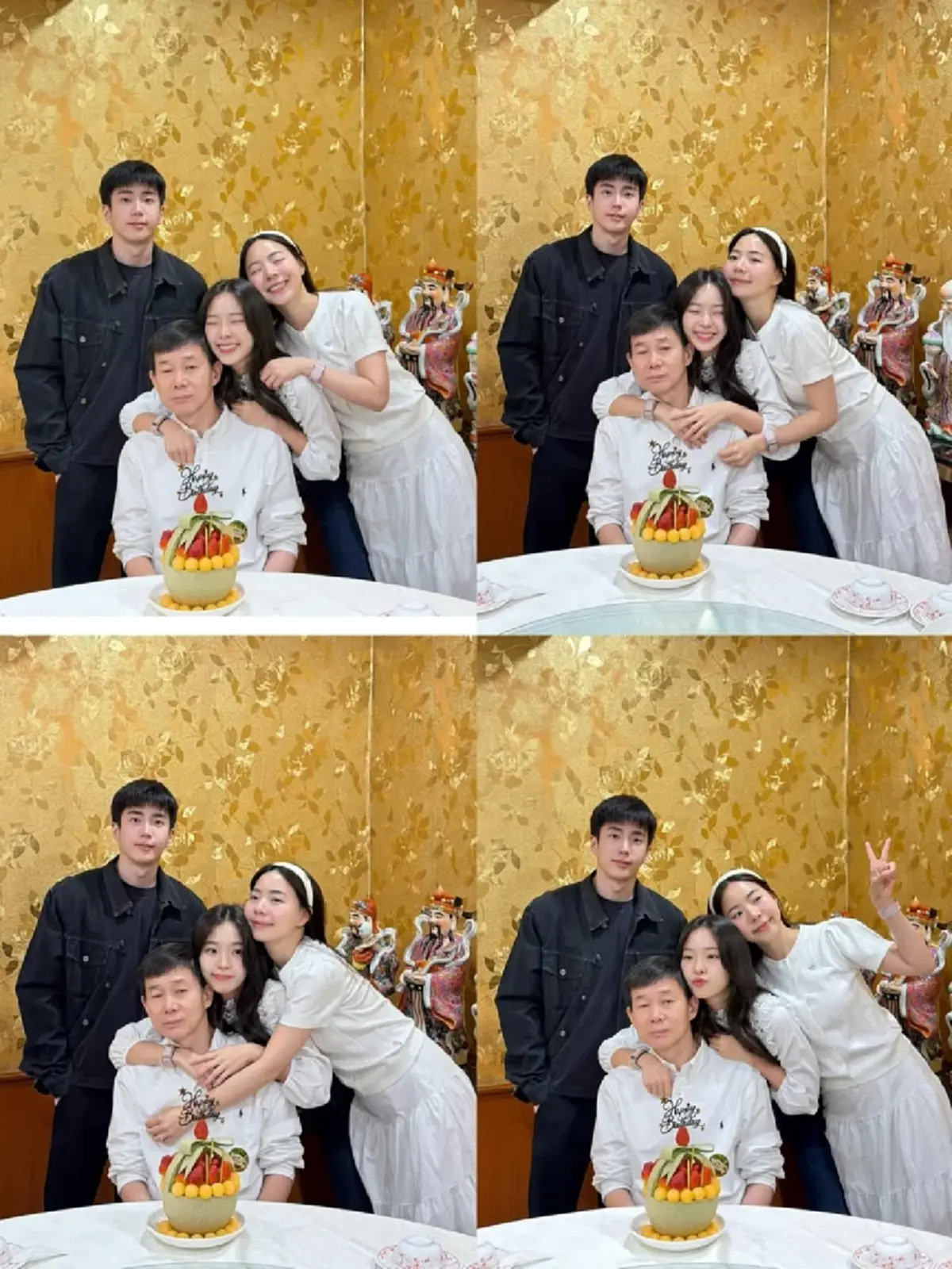 หวานละมุน นนกุล   ฉลองวันเกิดคุณพ่อ แอฟ ทักษอร ร่วมเฟรมอบอุ่น