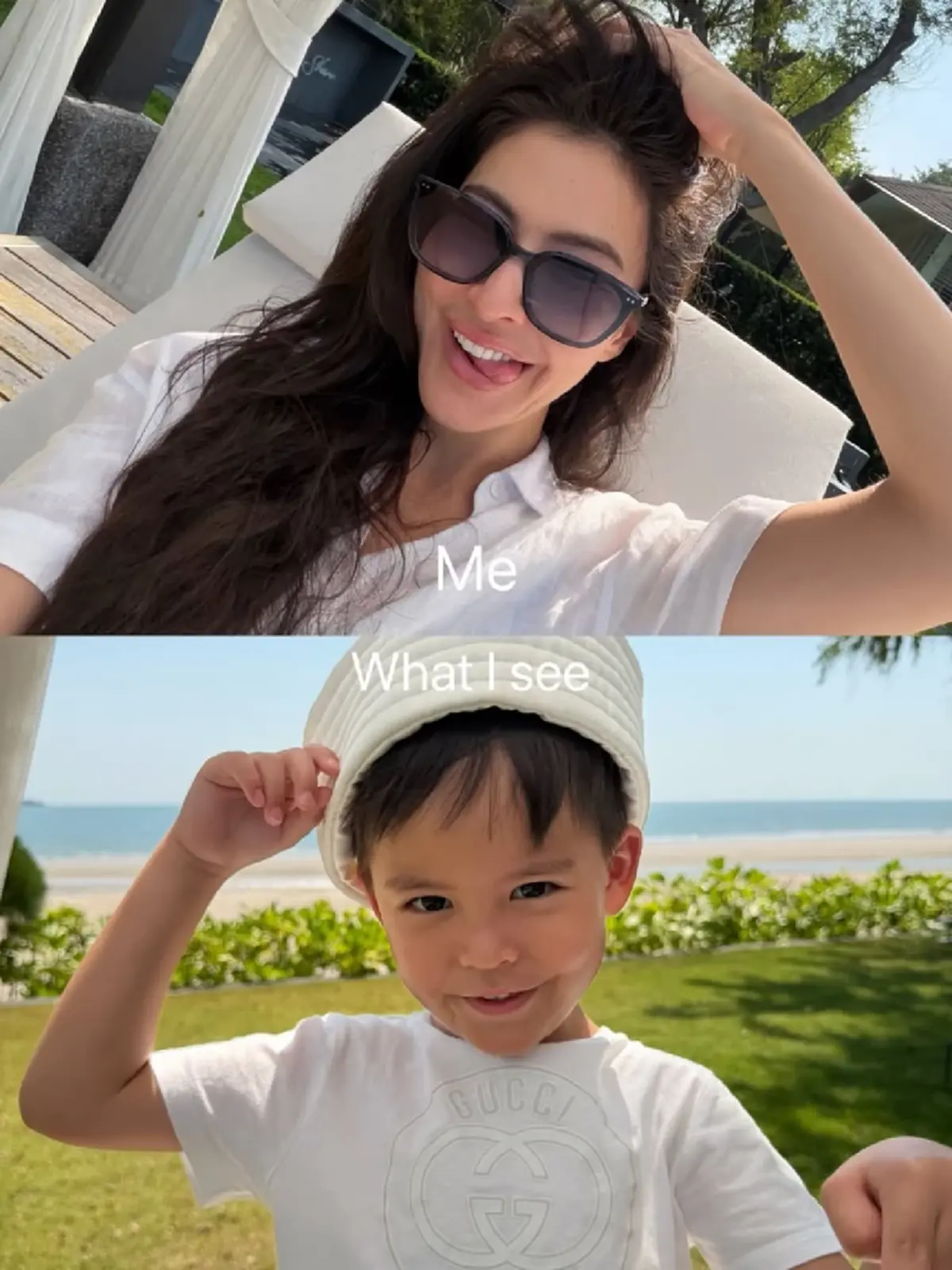 “ศรีริต้า” เสิร์ฟลุคเจ้าหญิงทะเล! ชุดว่ายน้ำสีขาวออร่าพุ่ง  