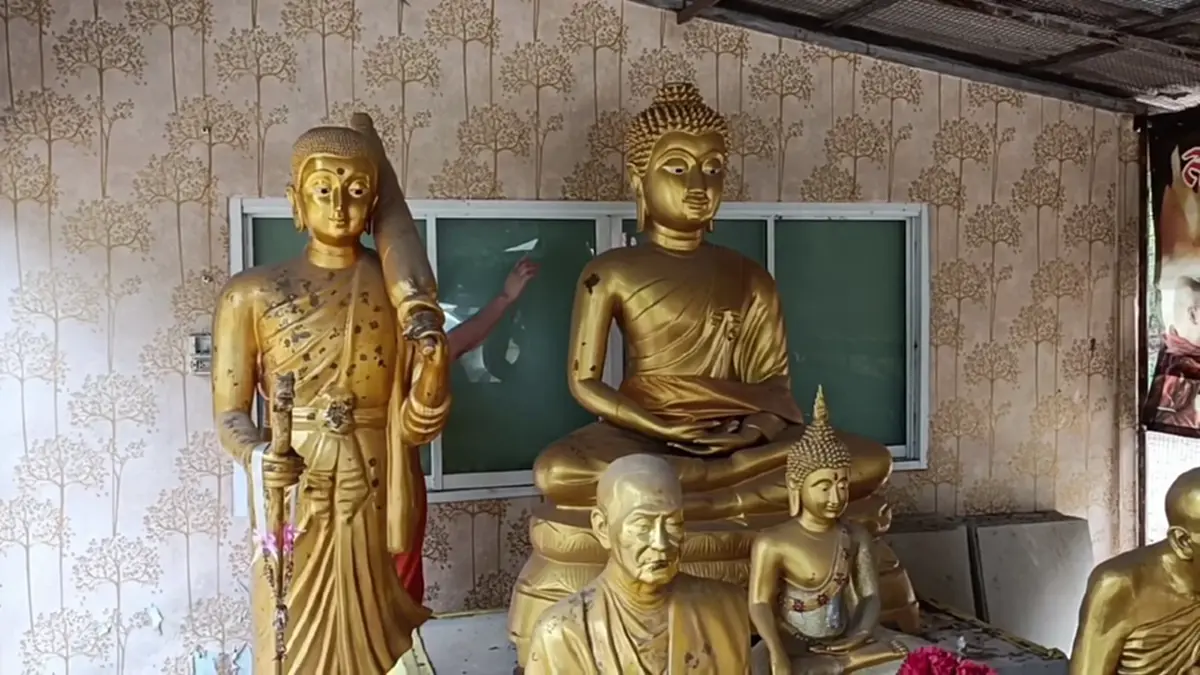 โจรใจบาปตัดเกศพระเกลี้ยงวัด! ศิษย์แสบแอบเจียรอยพระพุทธบาทขาย