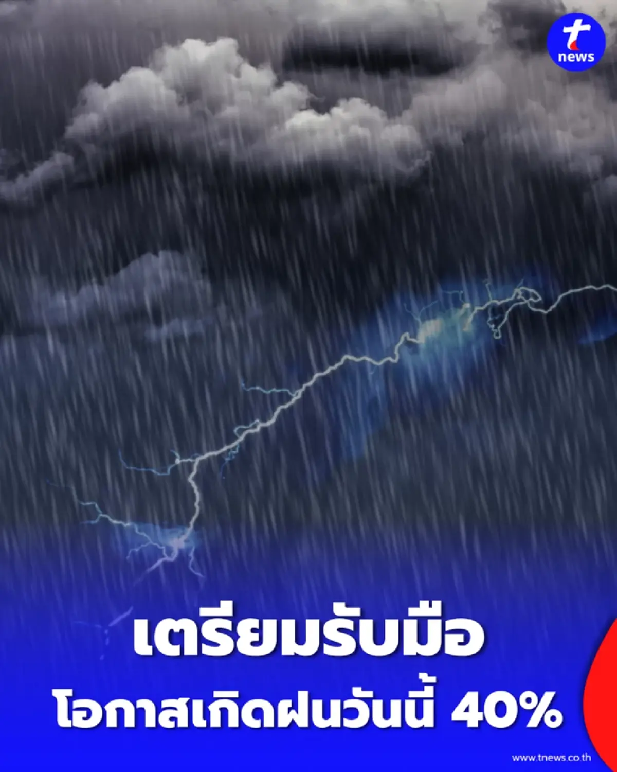 กทม. เตรียมรับมือ ฝนถล่มหนักหลายเขต พร้อมลมกระโชกแรง 