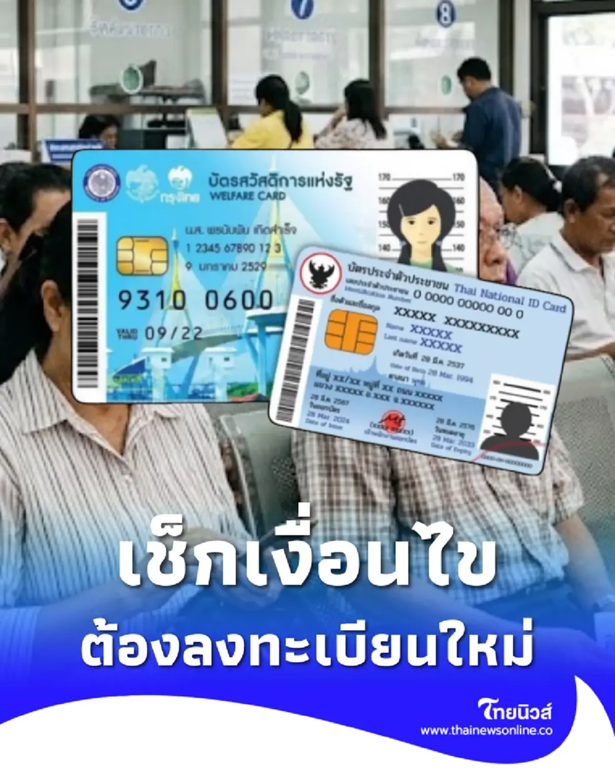 บัตรสวัสดิการแห่งรัฐ ต้องลงทะเบียนใหม่ พร้อมไทยช่วยไทยพลัส