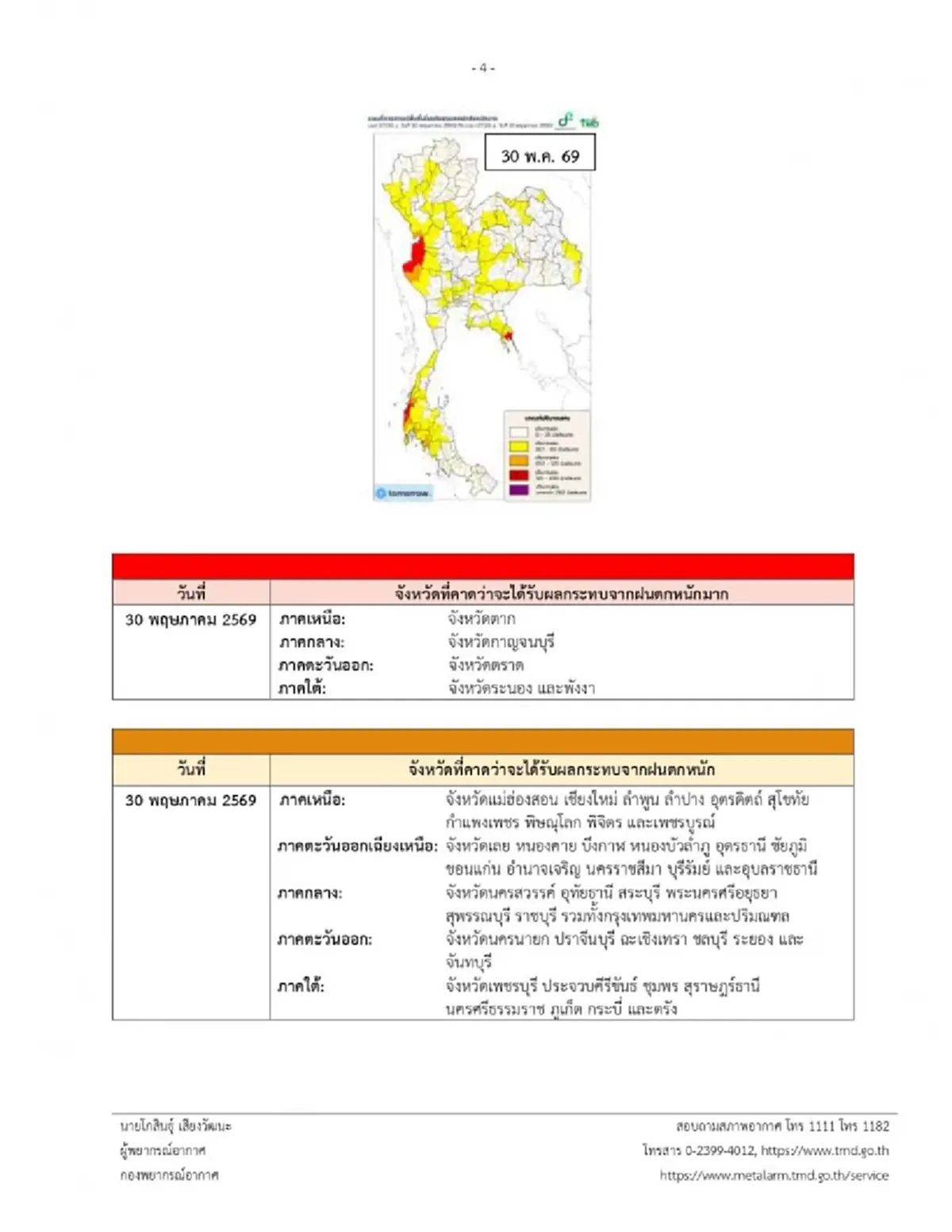 เตือน ฉ.3 เปิดรายชื่อ 14 จังหวัด มรสุมพัดปกคลุม ฝนตกหนักถึงหนักมาก