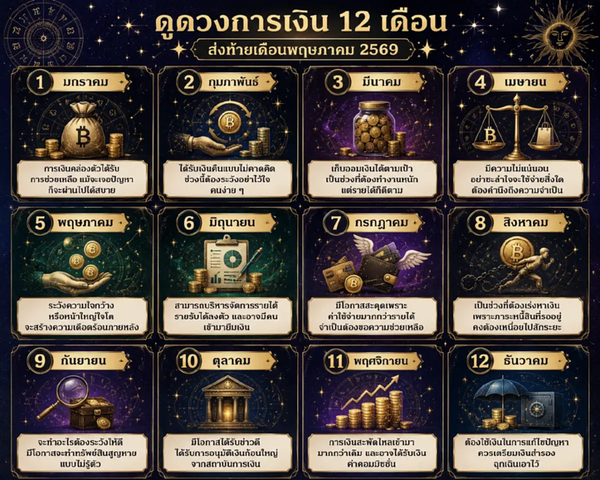 ดวงการเงิน 12 เดือน แต่คนที่เกิดมิถุนายนรีบระวังตัวด่วน