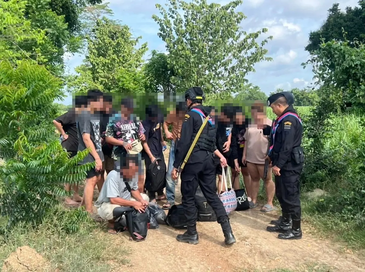 ทหารพรานสกัดรวบ 11 คนไทยหนีเว็บพนันปอยเปต จ่ายหัวละ 7,000