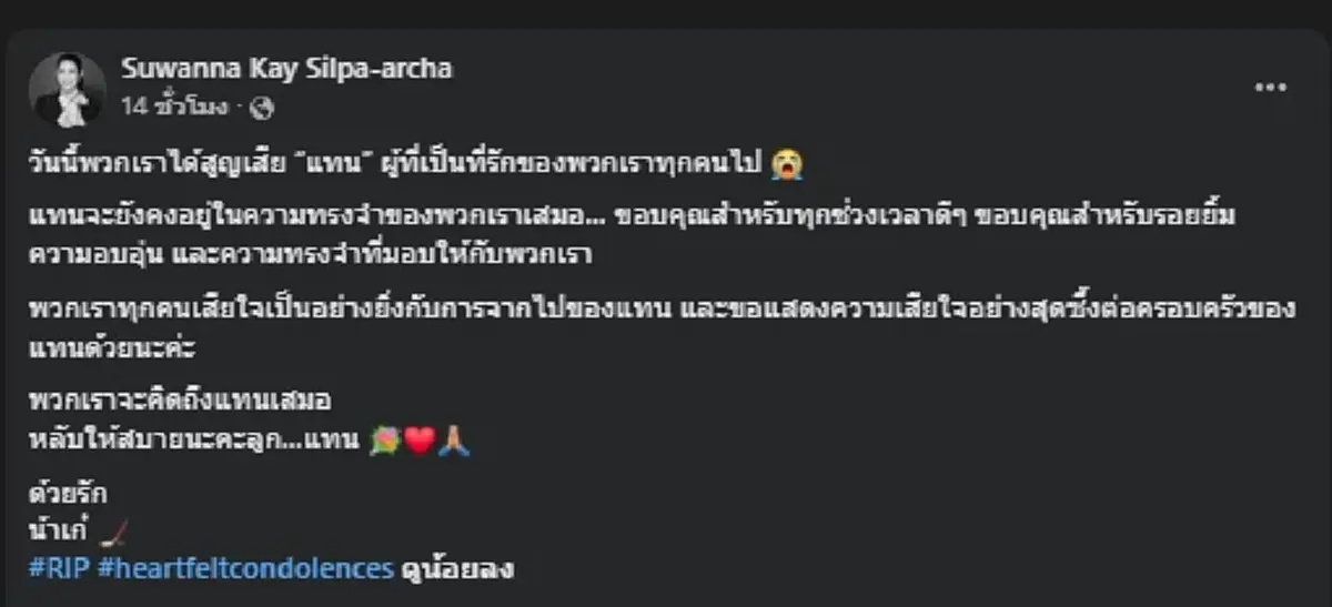 อาลัย "แทน ชนกชนม์" นักกีฬาไอซ์ฮอกกี้ทีมชาติไทย อนาคตไกล