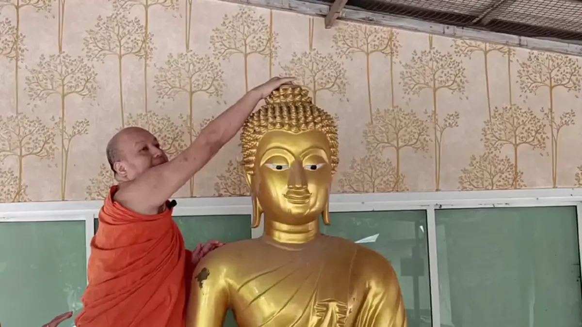 โจรใจบาปตัดเกศพระเกลี้ยงวัด! ศิษย์แสบแอบเจียรอยพระพุทธบาทขาย