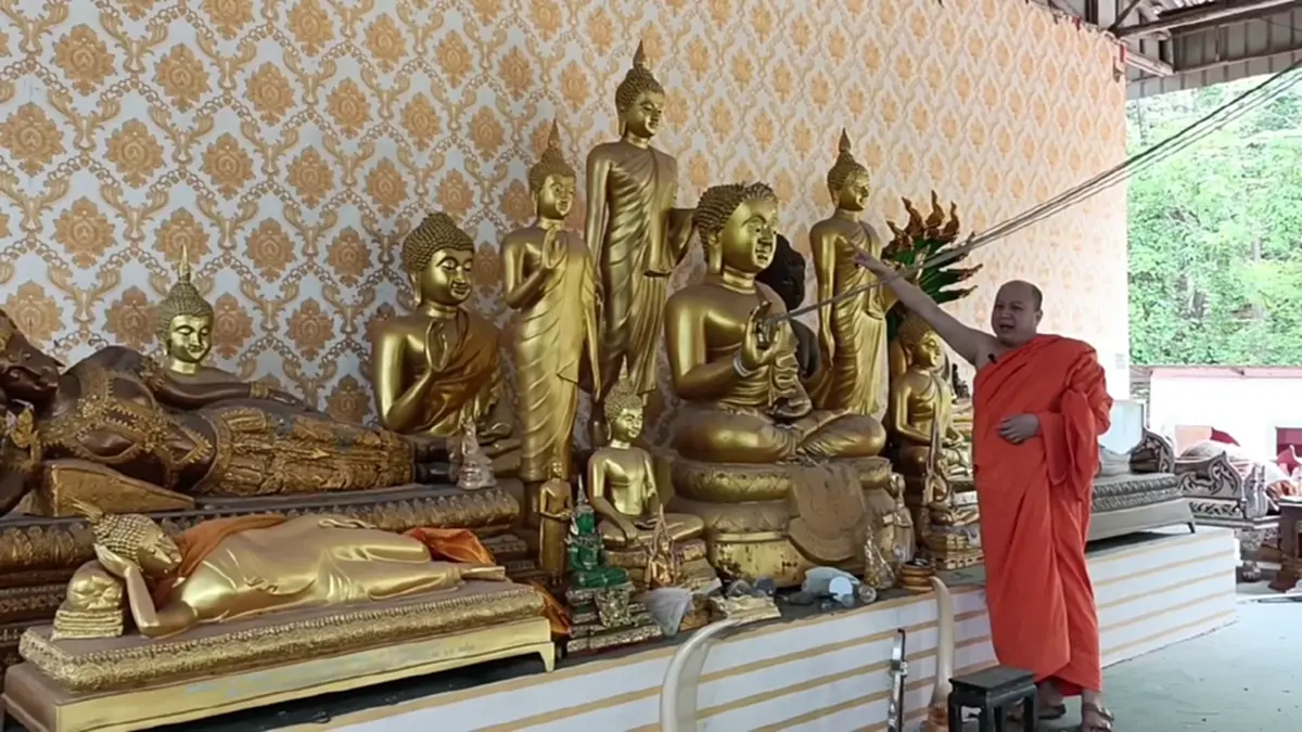 โจรใจบาปตัดเกศพระเกลี้ยงวัด! ศิษย์แสบแอบเจียรอยพระพุทธบาทขาย