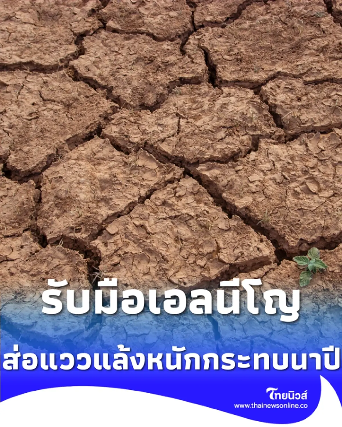 รับมือเอลนีโญยาวถึงสิ้นปี 69 ส่อแววแล้งหนักกระทบนาปี