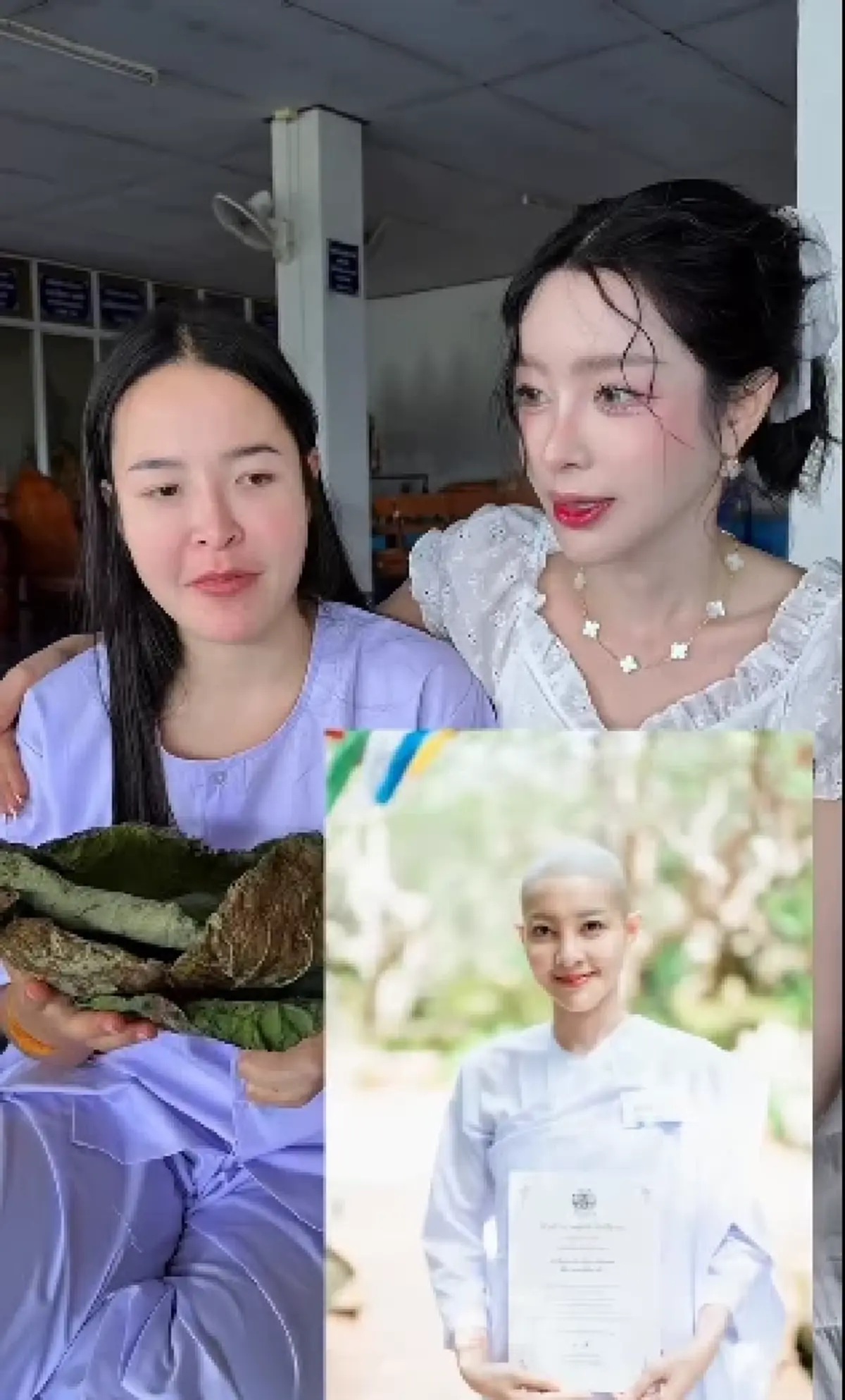 อนุโมทนาบุญ "อีหวึ่ง" อินฟลูฯดัง โกนผมบวชชีแล้ว พร้อมเหตุผล