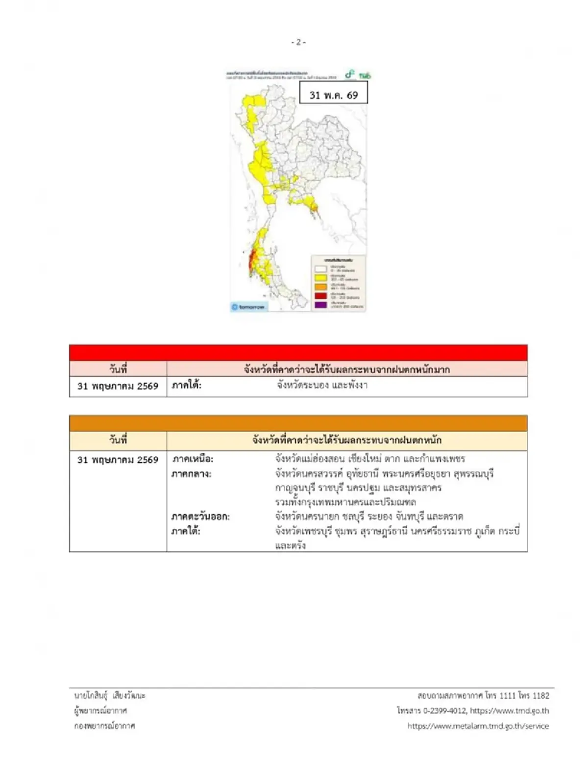 เตือนมรสุมฉบับ 9 วันนี้ 30 จังหวัด ฝนตกหนักถึงหนักมาก ระวังน้ำท่วม
