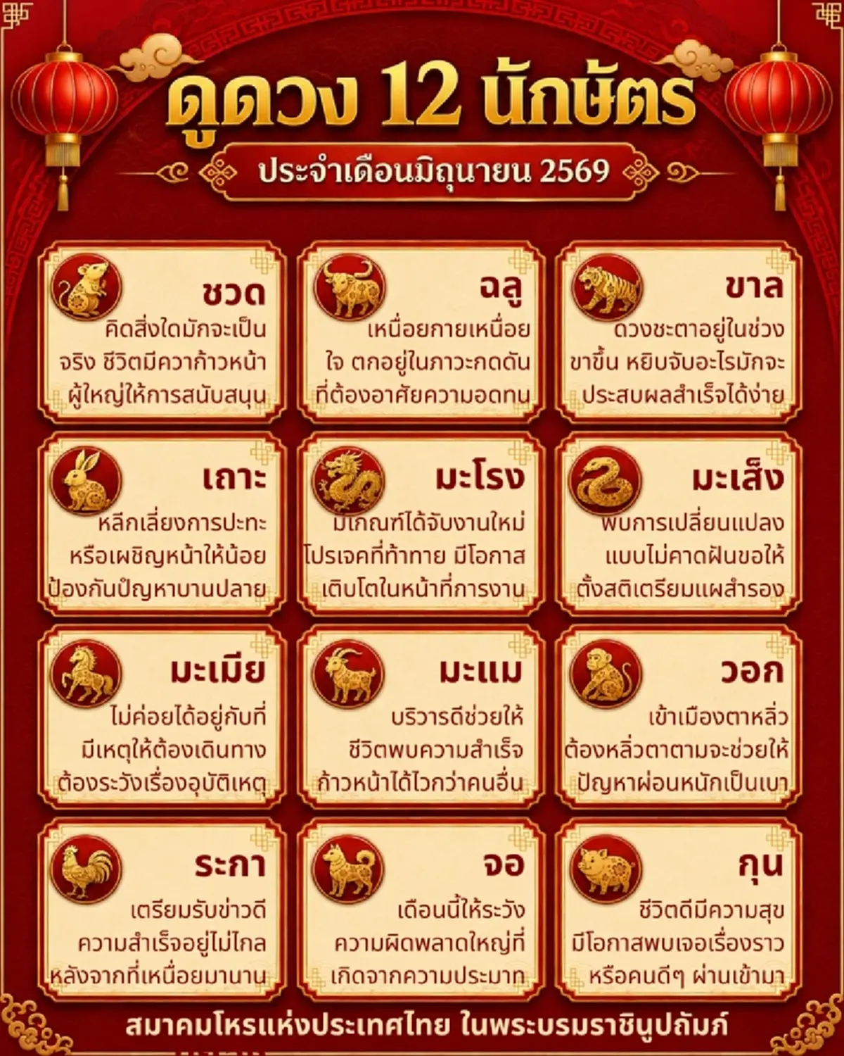 เคาะ 2 นักษัตร เดือน มิ.ย.69 ดวงชะตาอยู่ในช่วงขาขึ้น เตรียมรับข่าวดี