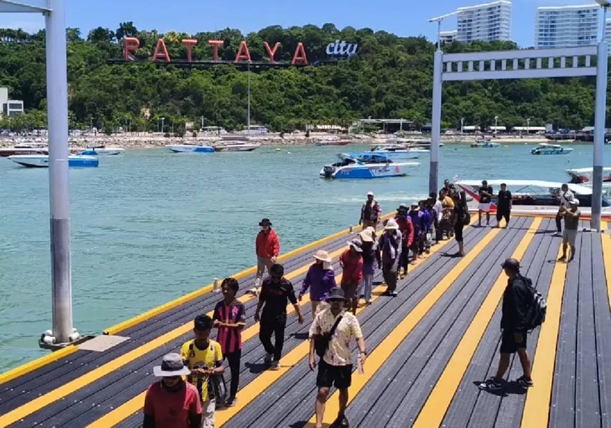 เกาะล้านไม่รอด! ผนึก 3 หน่วยงานลุยตรวจเข้ม รวบแรงงานต่างชาติ