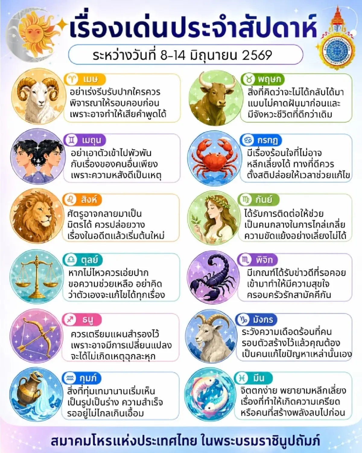 เคาะ 1 ราศี ดวงเด่นประจำสัปดาห์นี้ มีเกณฑ์ได้รับข่าวดีที่รอคอย