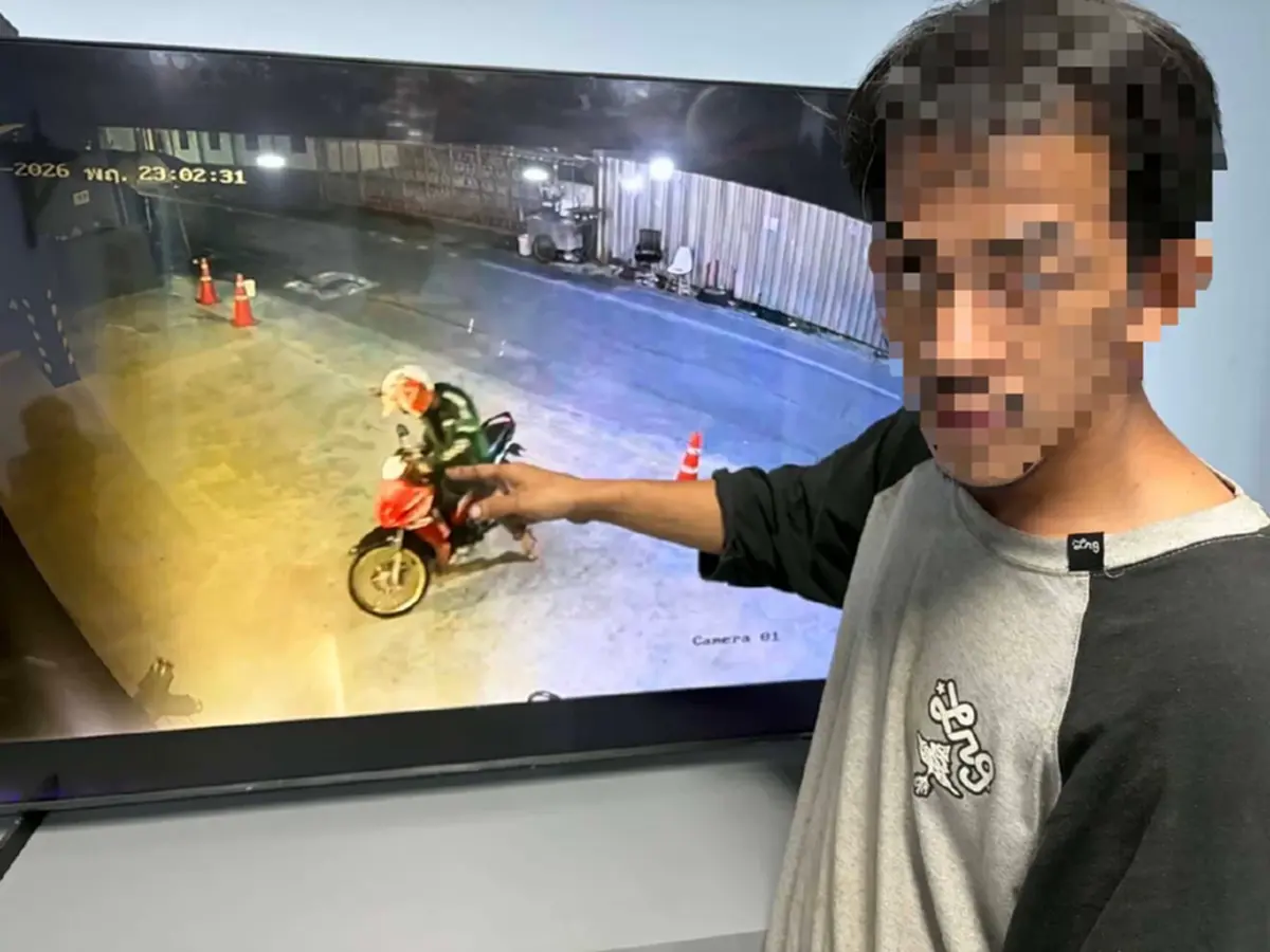 รวบหนุ่มวัย 31 ปี ลักฝาปิดท่อดับเพลิงอาคารที่พักย่านพญาไท