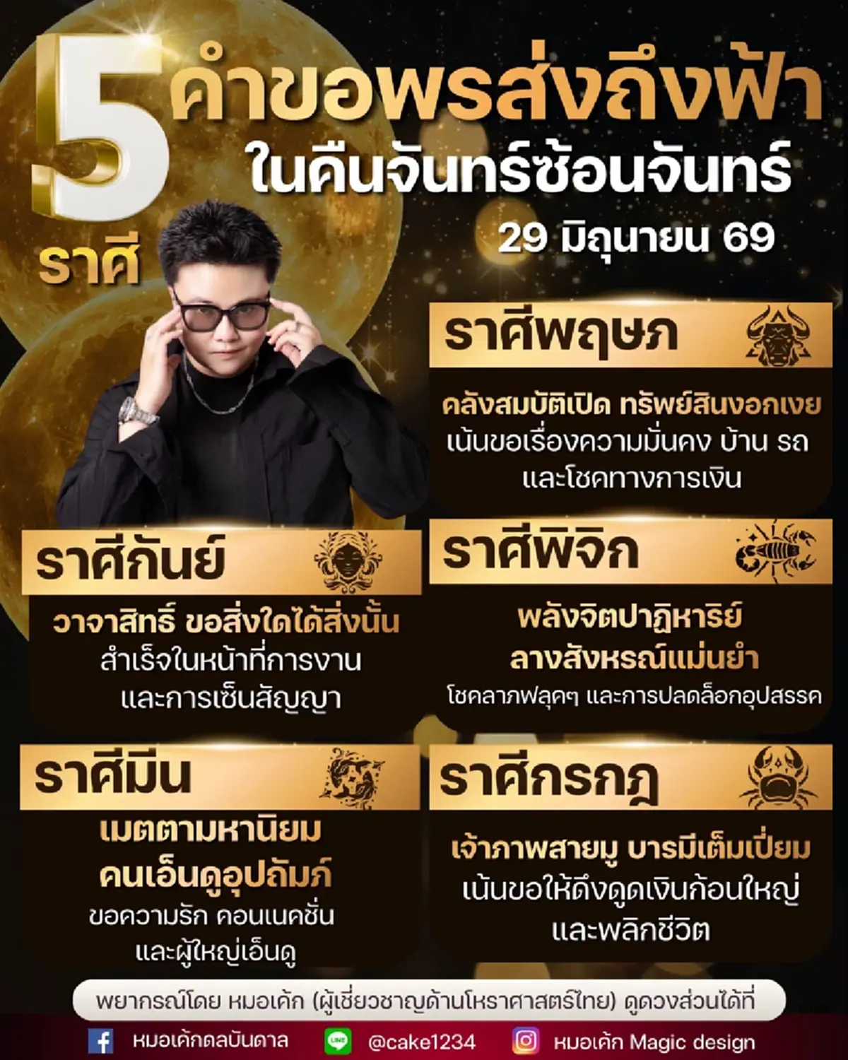 คืนจันทร์ซ้อนจันทร์ 5 ราศีอธิษฐานเรื่องไหน มีโอกาสสัมฤทธิ์สูง