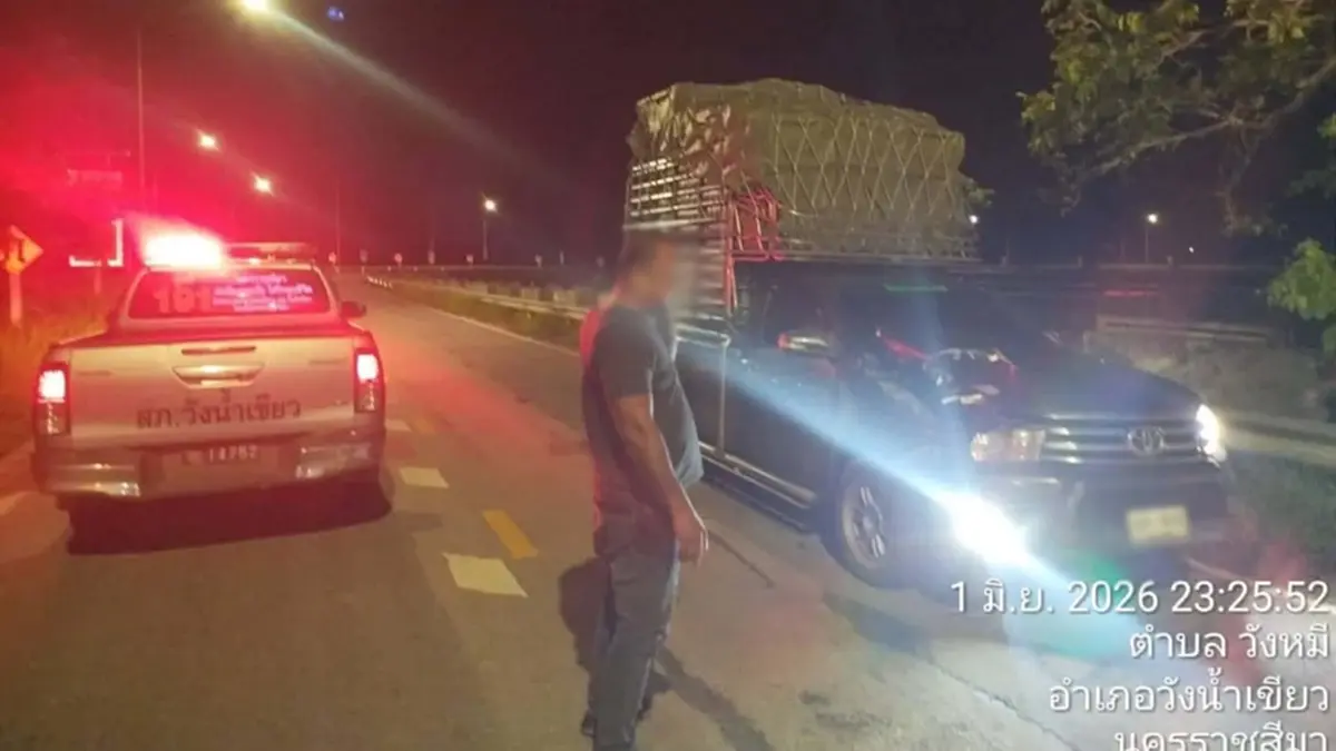 สังเวยอีก 1 ชีวิต กระบะคอกชนกระทิงป่าเพศเมียทับลานดับคาที่