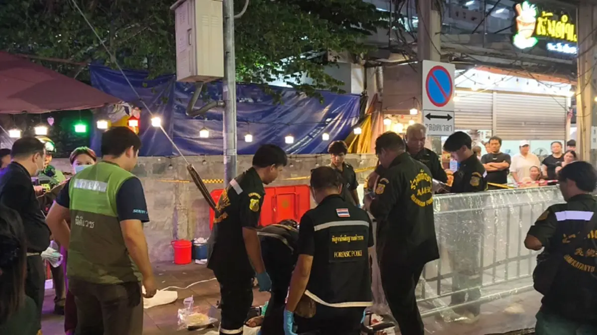 ภาพวงจรปิด ช่วงเกิดเหตุ หนุ่มตชด. มีปากเสียงกับ วินมอเตอร์ไซค์
