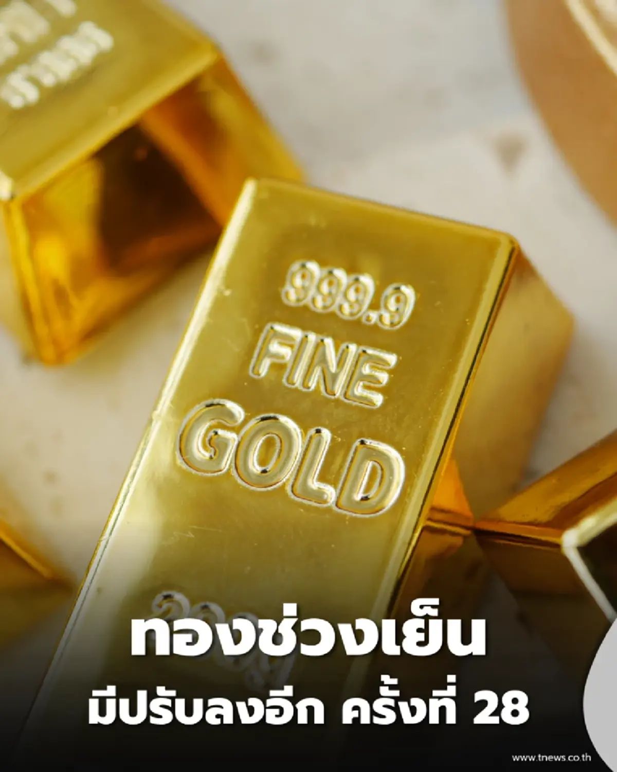 สรุปราคาทอง 15 มิ.ย. 2569  มีปรับลงอีก ครั้งที่ 28