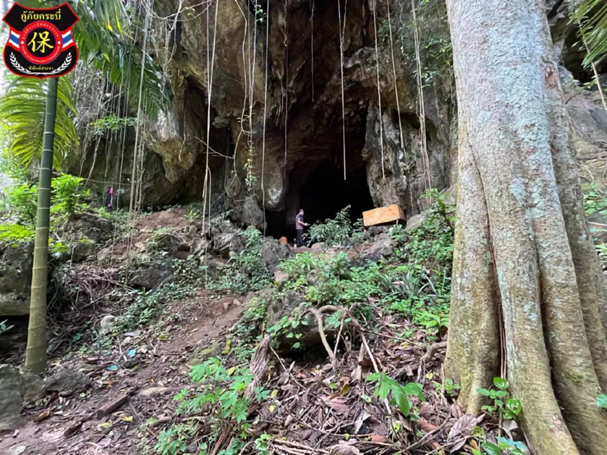 สลดหนัก พบร่างชายไร้ชื่อในถ้ำเมืองกระบี่ ตำรวจเร่งสืบคลี่คดี
