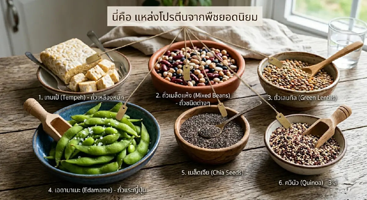 สายเฮลตี้ต้องลอง 6 อาหารโปรตีน-ไฟเบอร์สูง ตัวช่วยอิ่มนาน 