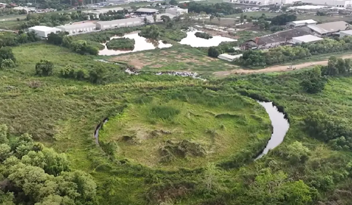 GISTDA เฉลยแล้ว ปริศนา "เกาะวงกลมลึกลับ" ดวงตาเมืองไทย จ.ปทุมธานี