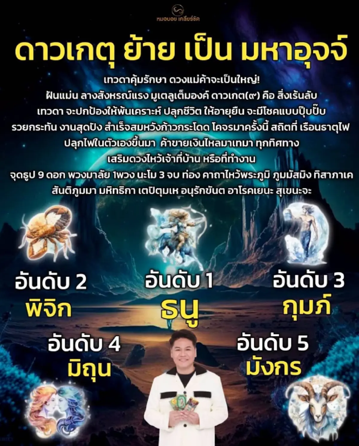 ดาวเกตุย้าย 5 ราศี พ้นเคราะห์ งานสุดปัง มีโชค รวยกะทันหัน