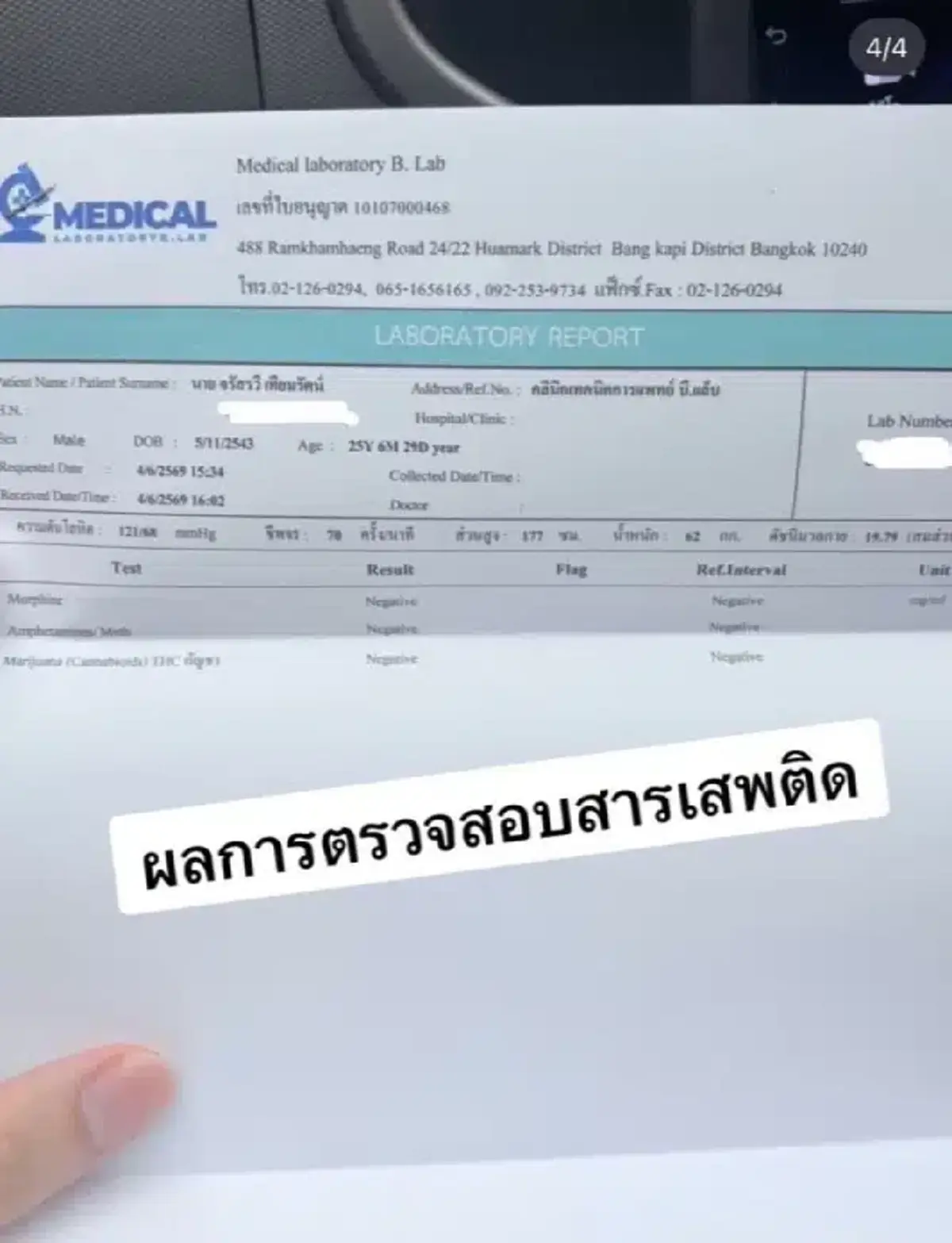 เอาหล่ะสิ ผลตรวจสารในตัว ติณติณ NEW COUNTRY หลังโดนสั่งพักงาน