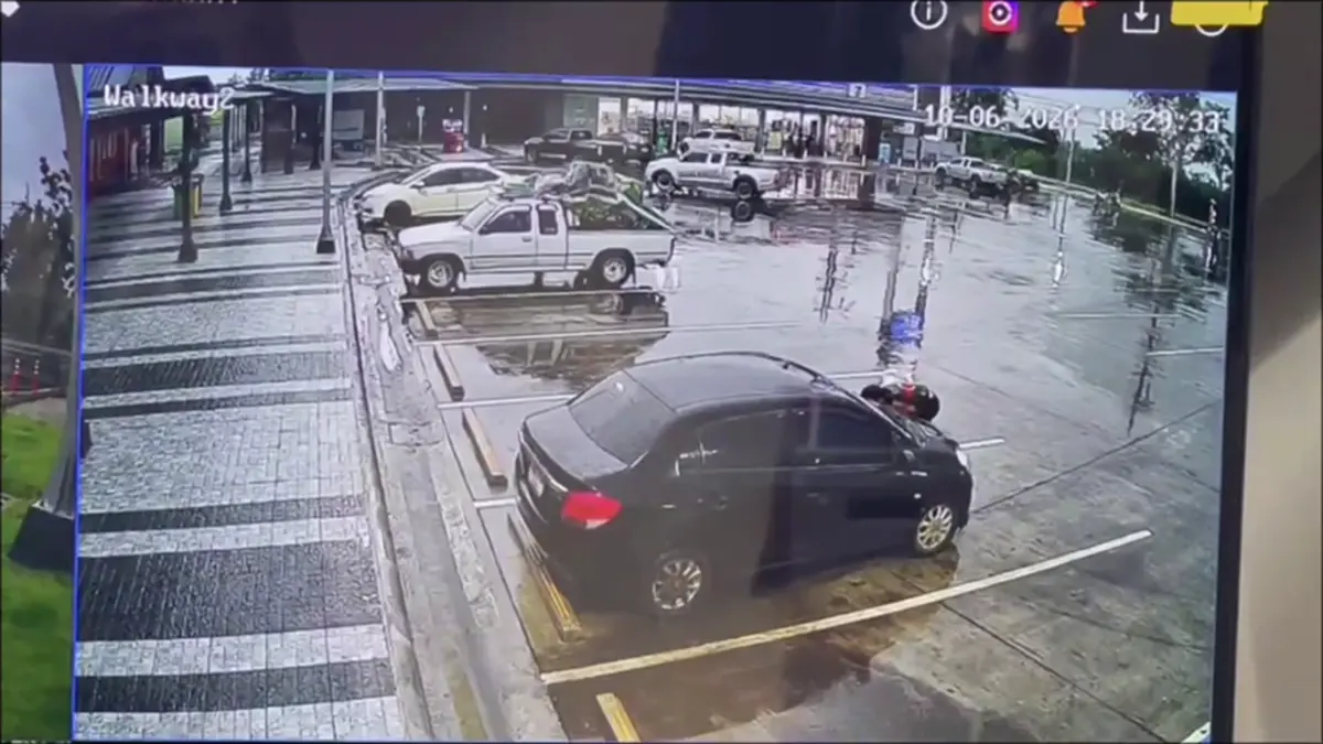 ล่าเก๋งดำสายชิ่ง ตระเวนเติมน้ำมันฟรี 8 ปั๊ม ล่าสุดโดนไปเกือบพัน