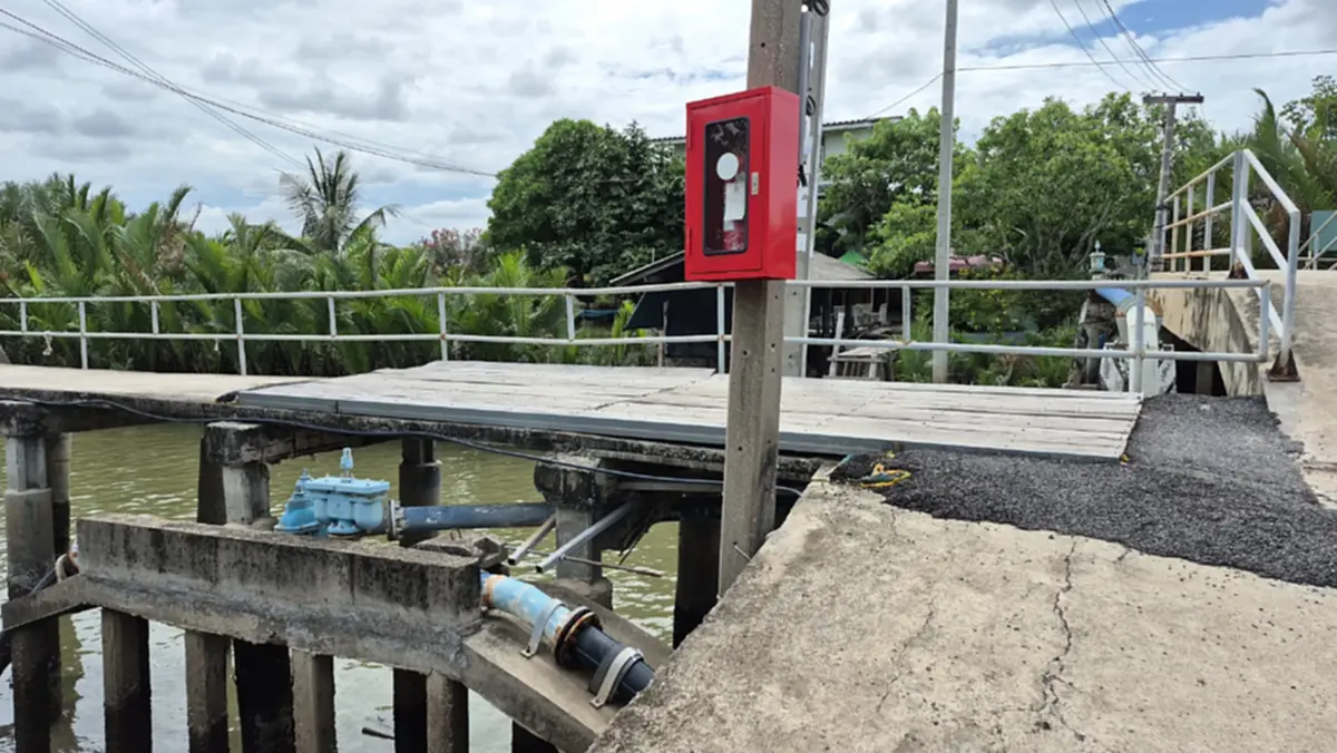 สะพานคลองแดนถล่ม ติดปมกรมเจ้าท่าชี้ 'สะพานเถื่อน' ห้ามซ่อม