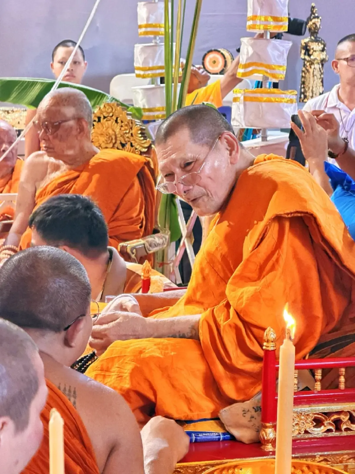 เลขมงคล พิธียกช่อฟ้าวิหาร 500 ปี หลวงพ่อพระลับ หลวงปู่ศิลา ร่วมพุทธาภิเษก