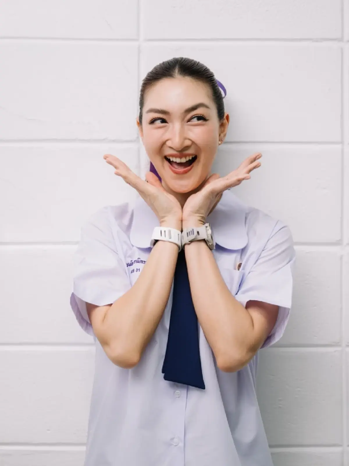 "แพนเค้ก เขมนิจ" ใส่ชุดนักเรียนย้อนวัย แฟนๆทักเหมือน ม.ปลาย จริง