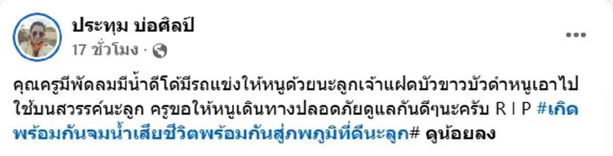 สาเหตุเศร้า อาลัยเด็กแฝด ป.1 โรงเรียนบ้านเสม็ด เสียชีวิตพร้อมกัน