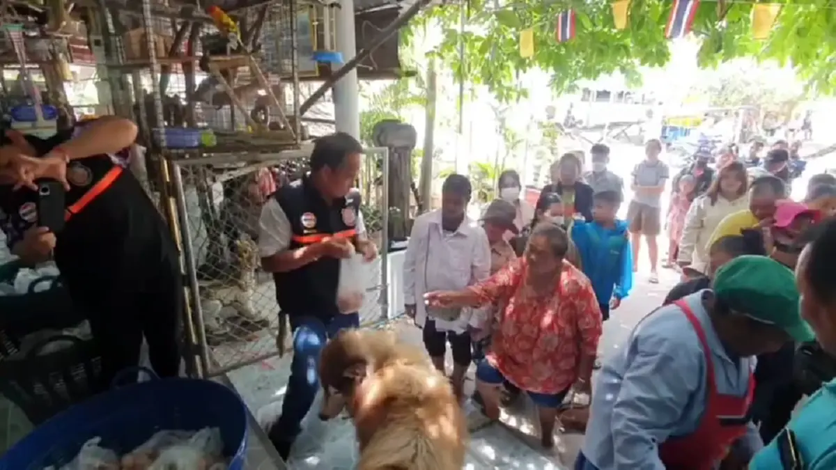สุขใจทั้งวัด! ชาวบ้านหอบเปลือกไข่ต่อคิวแลกไข่ เซฟเงิน ลดขยะ